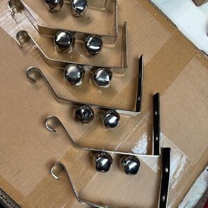 Silver Jingle Bell Hooks